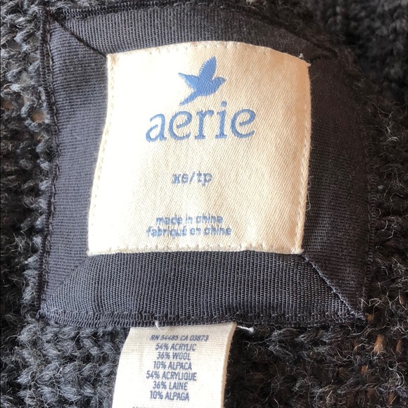 Aerie Dark heather grey wool cardigan - Picture 4 of 4